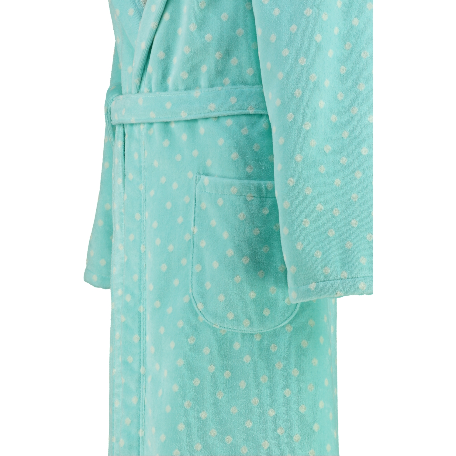 Cawö - Damen Bademantel Kapuze 5496 - Farbe: mint - 43 - XL