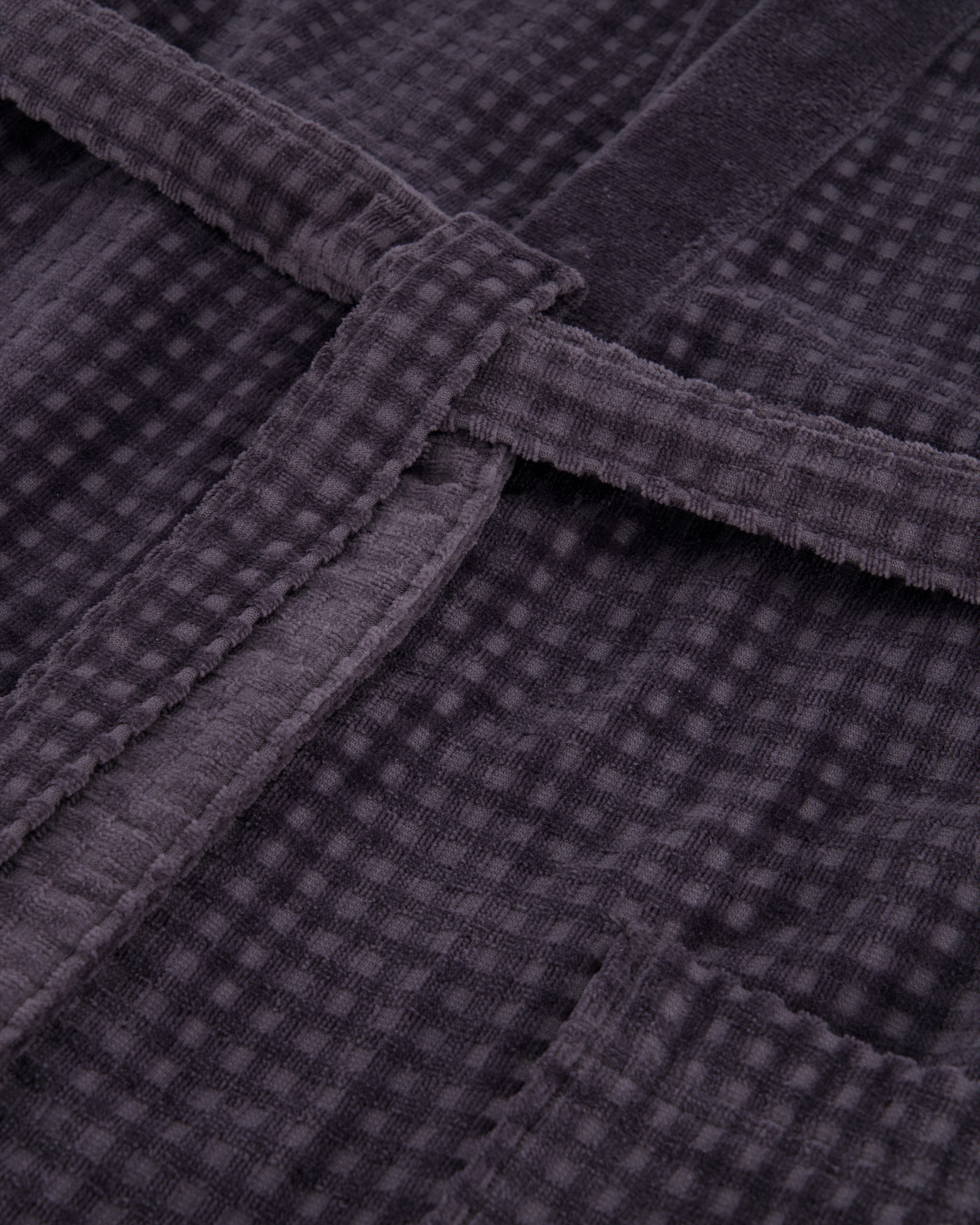 Cawö Herren Bademantel Kimono 3714 - Farbe: anthrazit - 774 - XL