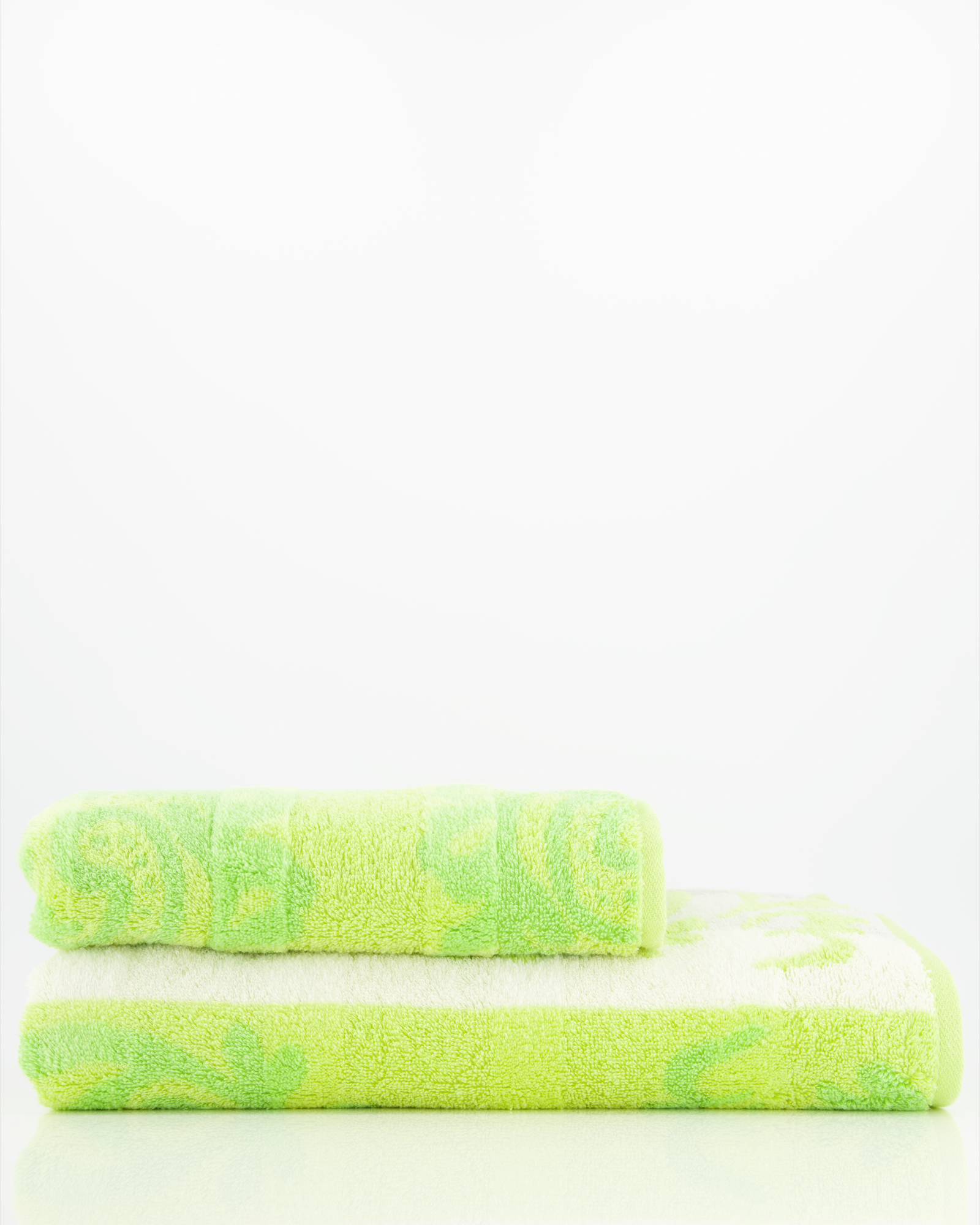 Cawö - Noblesse Cashmere Jacquard 1057 - Farbe: kiwi - 45 - Handtuch 50x100 cm