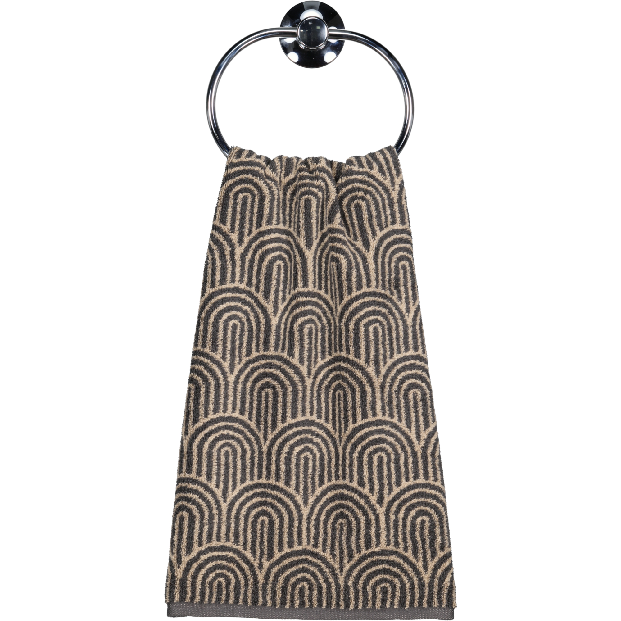 Cawö Handtücher Maison Bögen 6268 basalt - 37 - Handtuch 50x100 cm