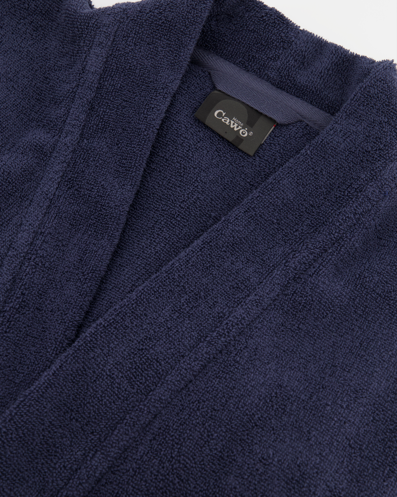 Cawö Home Bademäntel Herren Kimono Uni 828 blau - 17