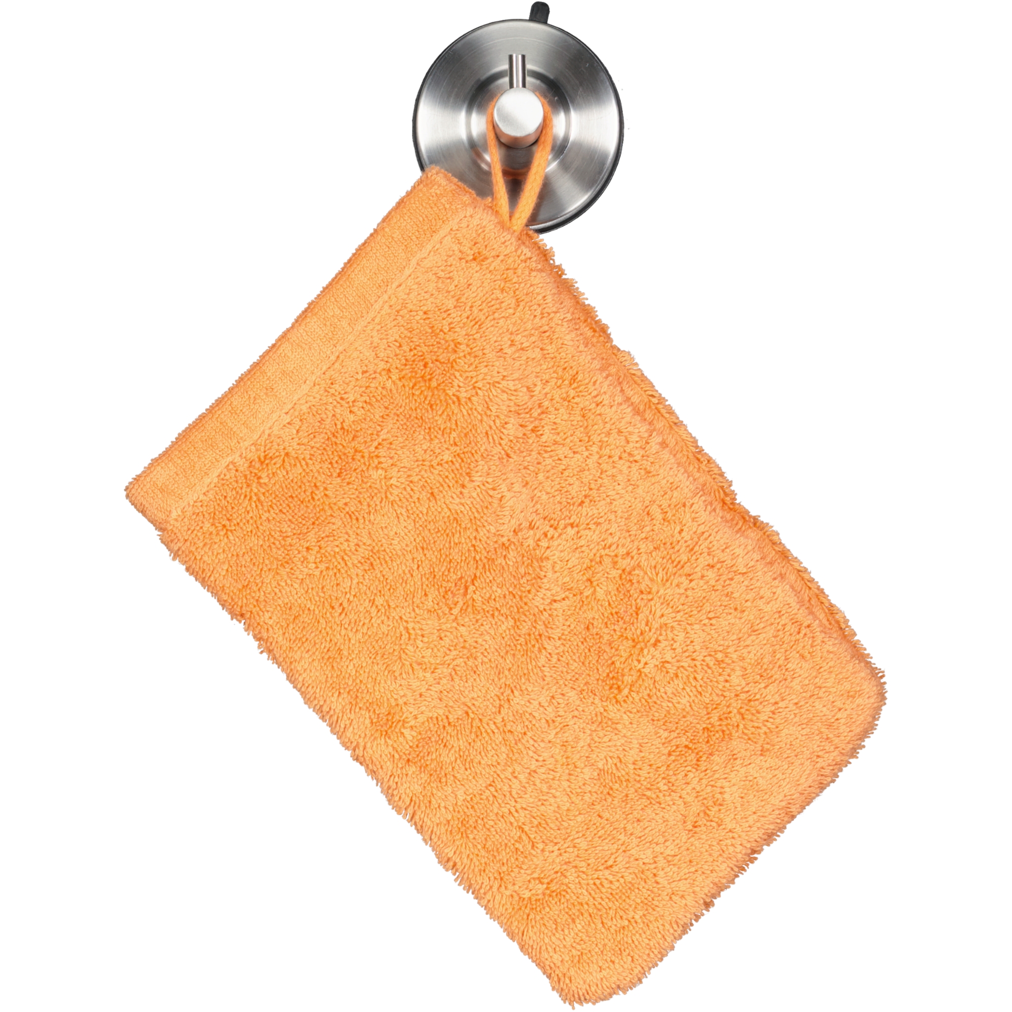 Cawö Handtücher Life Style Uni 7007 mandarine - 316 - Waschhandschuh 16x22 cm