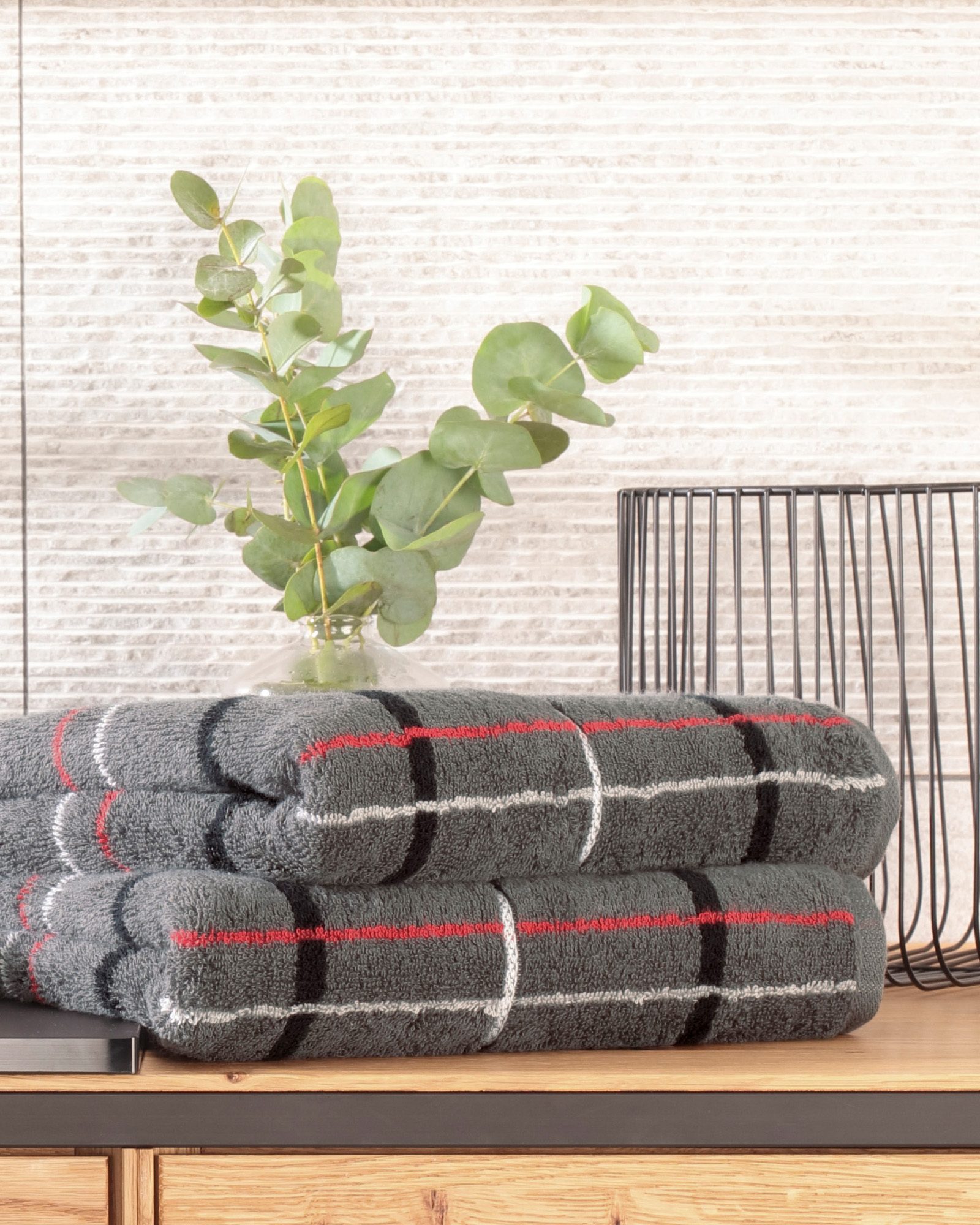 Cawö Handtücher Avenue Karo 339 - Farbe: anthrazit - 72 Handtuch 50x100 cm Detailbild 3 Cawö Handtücher Avenue Karo 339 - Farbe: anthrazit - 72 Handtuch 50x100 cm Detailbild 3