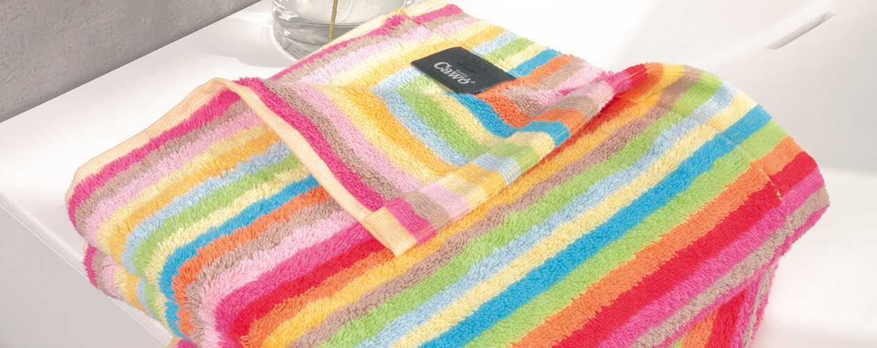 Cawö - Life Style Streifen 7008 - Farbe: 25 - multicolor Waschhandschuh 16x22 cm Detailbild 2 Cawö - Life Style Streifen 7008 - Farbe: 25 - multicolor Waschhandschuh 16x22 cm Detailbild 2