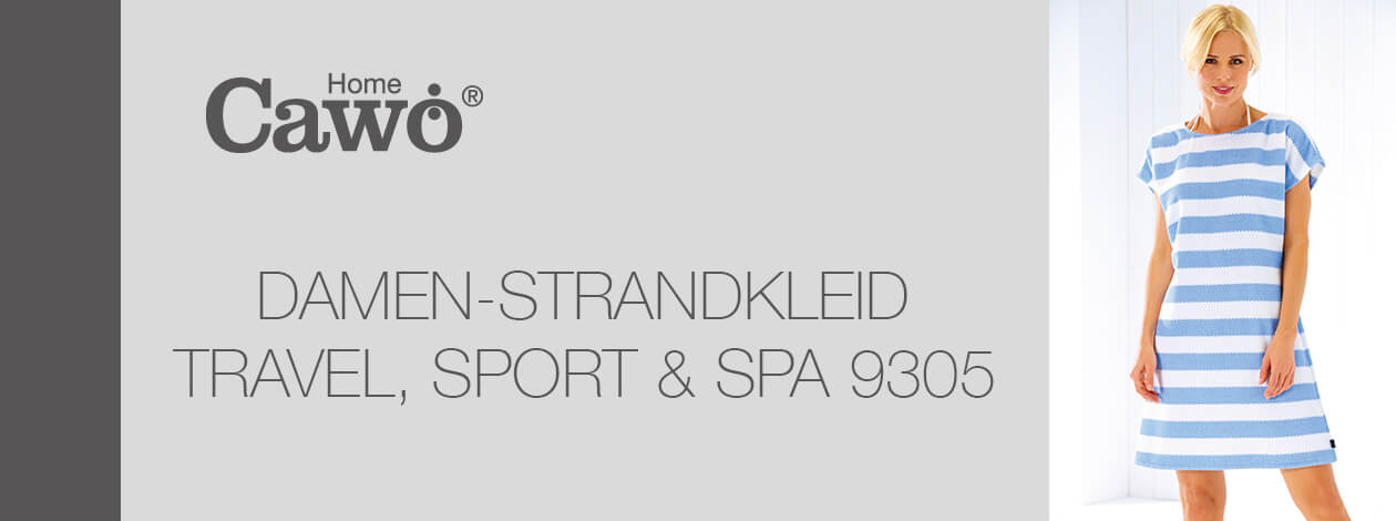 Cawö - Strandkleid Travel, Sport, Spa Frottier 9305 - Farbe: silber - 76 S Detailbild 2