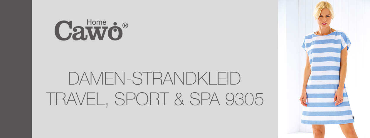 Cawö - Strandkleid Travel, Sport, Spa Frottier 9305 - Farbe: silber - 76 M Detailbild 2 Cawö - Strandkleid Travel, Sport, Spa Frottier 9305 - Farbe: silber - 76 M Detailbild 2