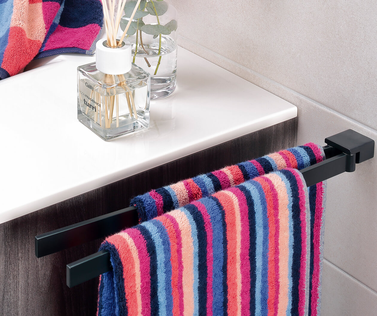 Cawö Lights Streifen 961 - Farbe: coral - 21 Handtuch 50x100 cm Detailbild 1 Cawö Lights Streifen 961 - Farbe: coral - 21 Handtuch 50x100 cm Detailbild 1
