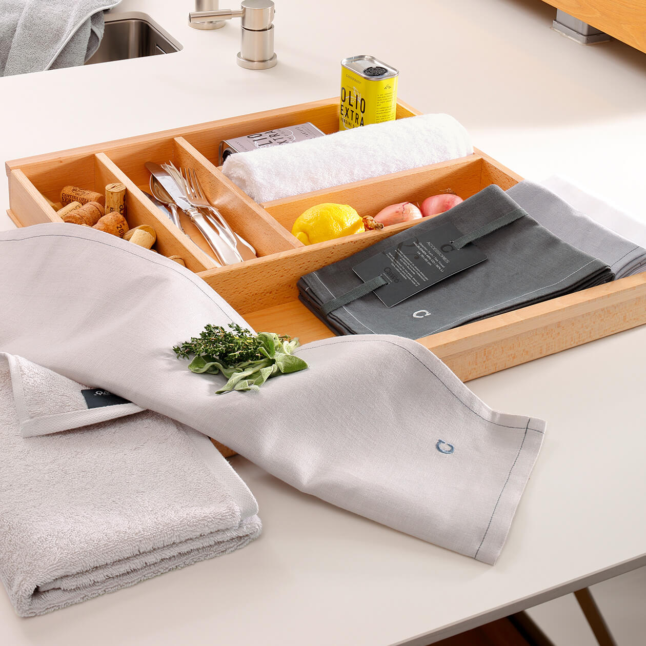 Cawö Home Solid 500 - Geschirrtuch 50x70 cm - Farbe: anthrazit - 774 Detailbild 2 Cawö Home Solid 500 - Geschirrtuch 50x70 cm - Farbe: anthrazit - 774 Detailbild 2