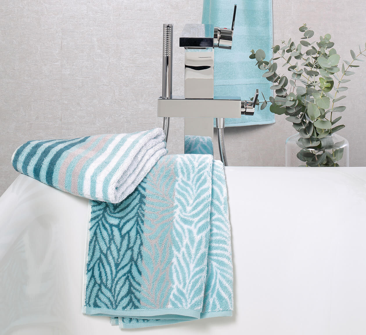 Cawö Noblesse Seasons Streifen 1083 - Farbe: lavendel - 88 Gästetuch 30x50 cm Detailbild 2 Cawö Noblesse Seasons Streifen 1083 - Farbe: lavendel - 88 Gästetuch 30x50 cm Detailbild 2
