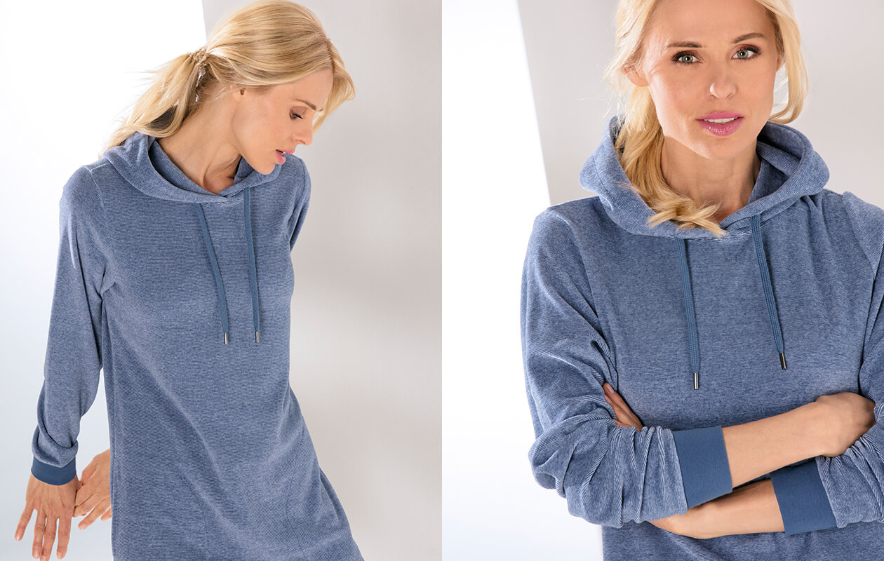 Cawö Home Hoodie 818 - Farbe: anthrazit - 77 XS Detailbild 3 Cawö Home Hoodie 818 - Farbe: anthrazit - 77 XS Detailbild 3