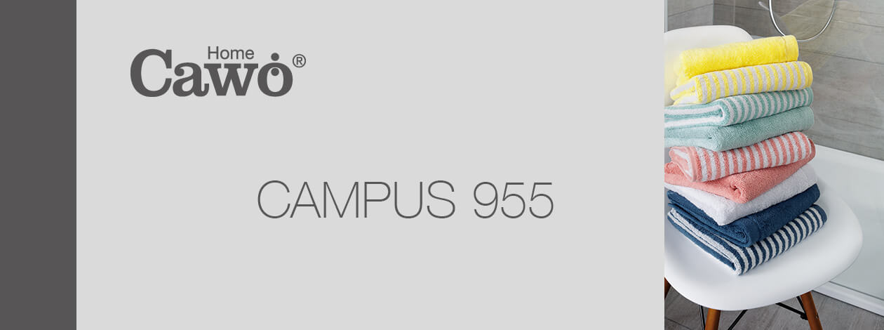 Cawö - Campus Ringel 955 - Farbe: nachtblau - 17 Seiflappen 30x30 cm Detailbild 2