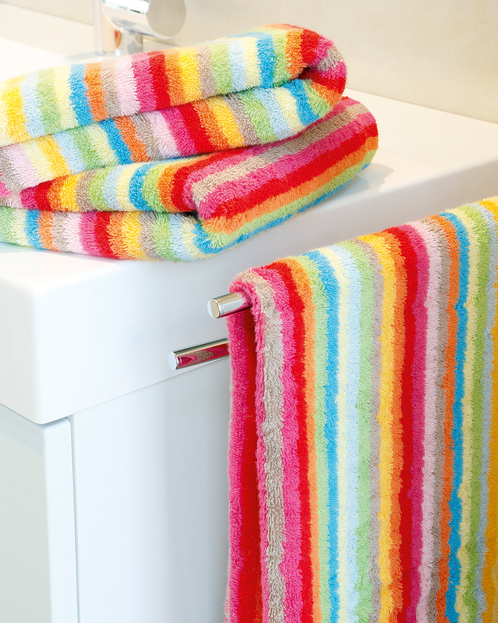Cawö - Life Style Streifen 7008 - Farbe: 25 - multicolor Gästetuch 30x50 cm Detailbild 1 Cawö - Life Style Streifen 7008 - Farbe: 25 - multicolor Gästetuch 30x50 cm Detailbild 1