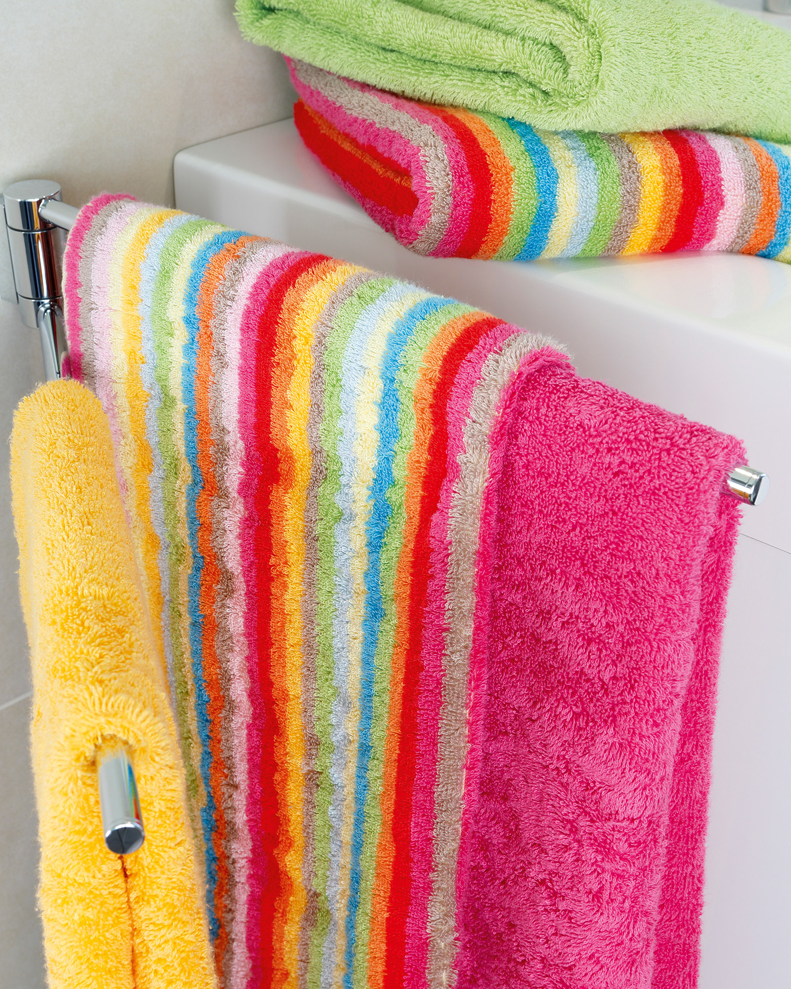 CAWÖ Lifestyle I 6 Gesichtstücher Multicolor Streifen NEU! 