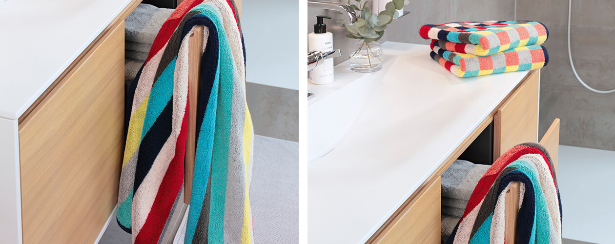 Cawö Splash Karo 996 - Farbe: multicolor - 12 Handtuch 50x100 cm Detailbild 2 Cawö Splash Karo 996 - Farbe: multicolor - 12 Handtuch 50x100 cm Detailbild 2