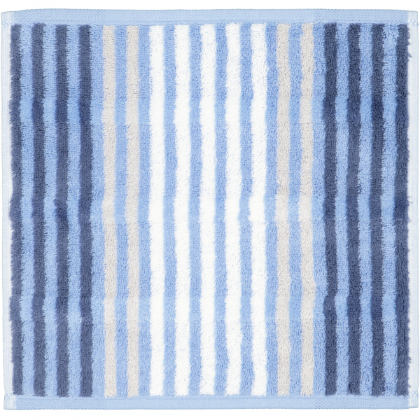 Cawö Noblesse Seasons Streifen 1083 - Farbe: sky - 11 Seiflappen 30x30 cm