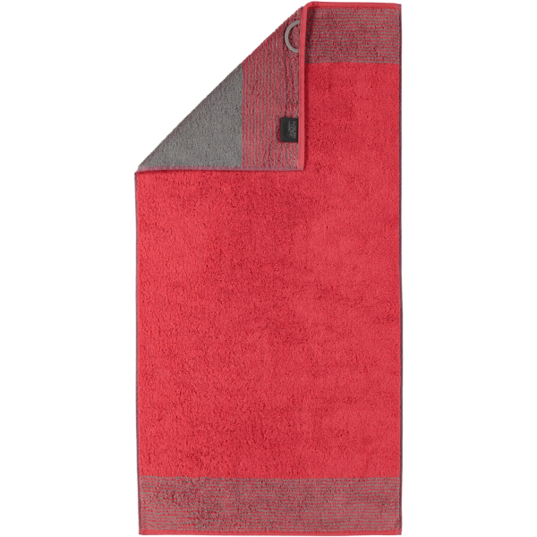 Cawö - Luxury Home Two-Tone 590 - Farbe: rot - 27 Handtuch 50x100 cm