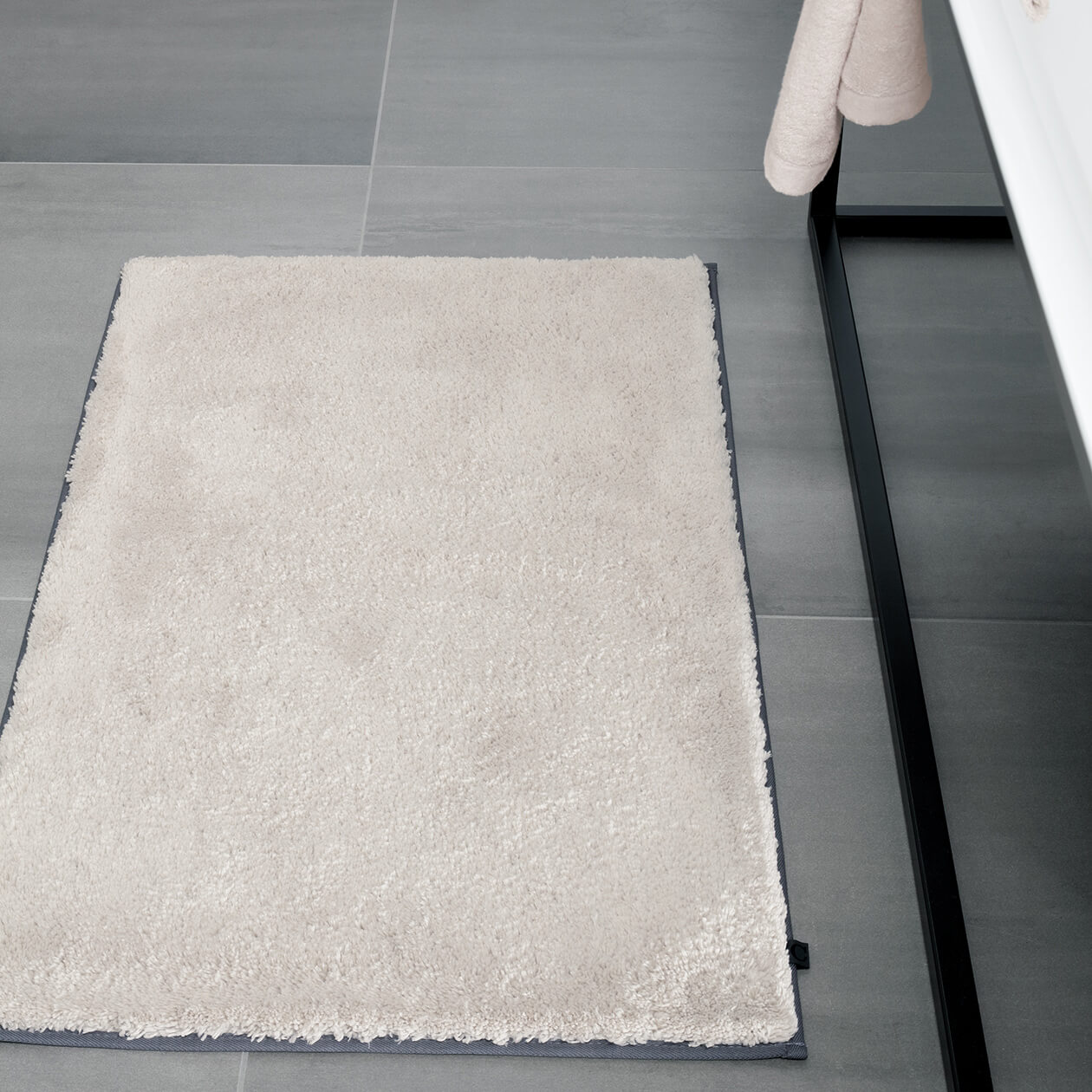 Cawö Home Badteppich Frame 1006 - Farbe: anthrazit - 774 60x60 cm Detailbild 3 Cawö Home Badteppich Frame 1006 - Farbe: anthrazit - 774 60x60 cm Detailbild 3