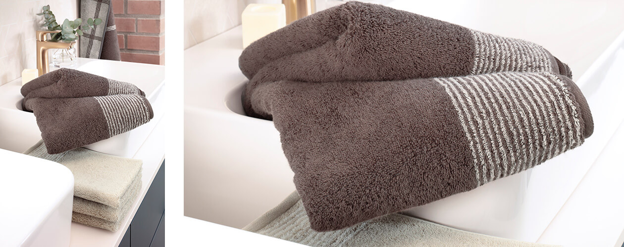 Cawö - Luxury Home Two-Tone 590 - Farbe: pepper - 37 Handtuch 50x100 cm Detailbild 1 Cawö - Luxury Home Two-Tone 590 - Farbe: pepper - 37 Handtuch 50x100 cm Detailbild 1