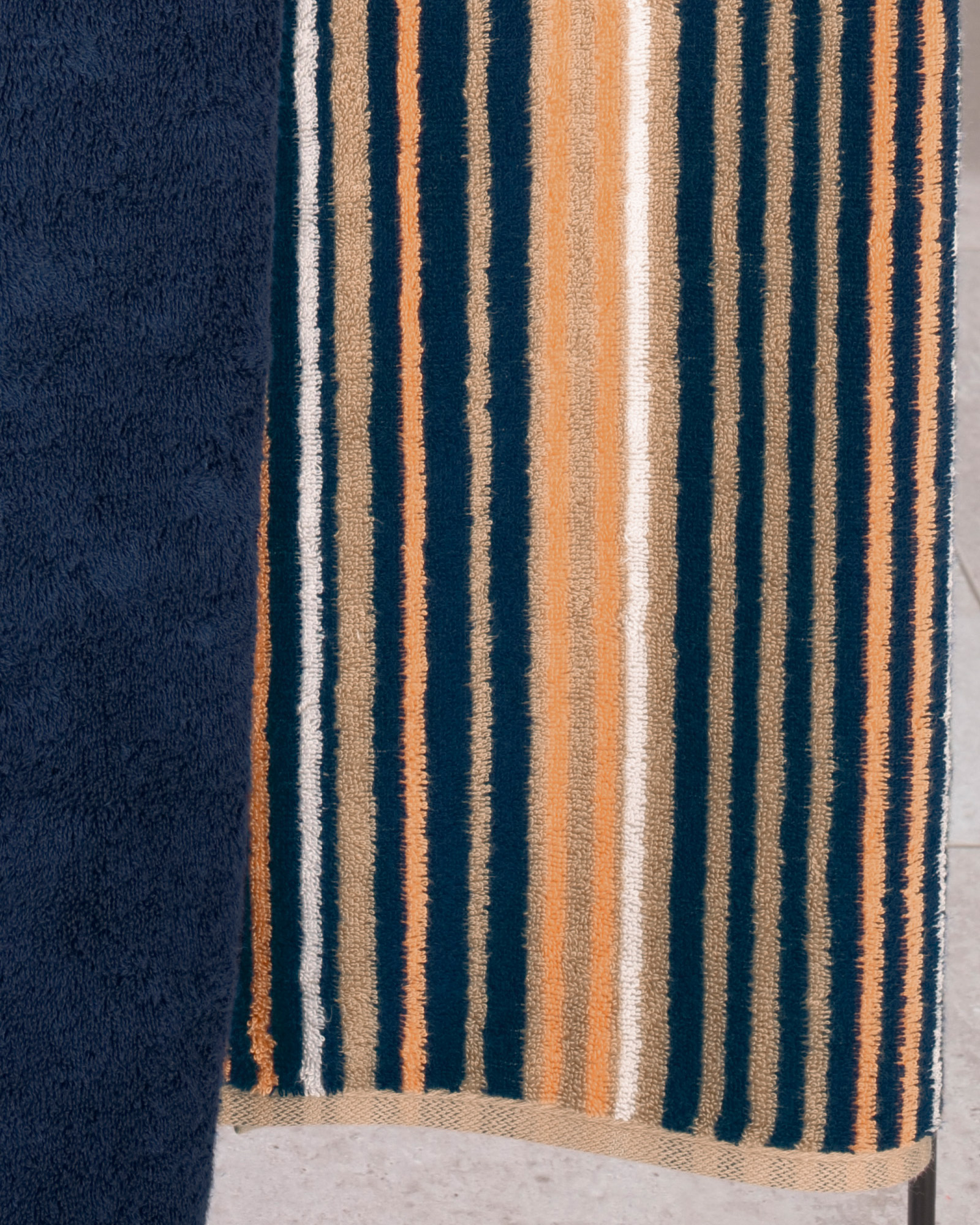 Cawö Handtücher Avenue Streifen 358 - Farbe: sand - 31 Waschhandschuh 16x22 cm Detailbild 1