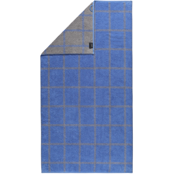 Cawö - Luxury Home Two-Tone Grafik 604 - Farbe: blau - 17 Duschtuch 80x150 cm