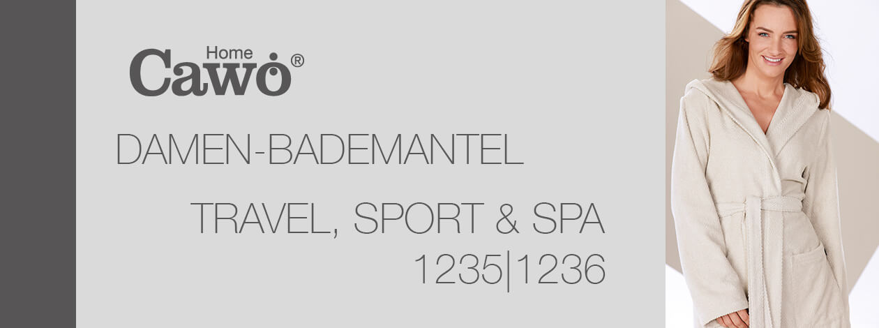 Cawö Damen Bademantel Kimono Travel, Sport, Spa 1235 - Farbe: travertin - 366 XL Detailbild 2 Cawö Damen Bademantel Kimono Travel, Sport, Spa 1235 - Farbe: travertin - 366 XL Detailbild 2