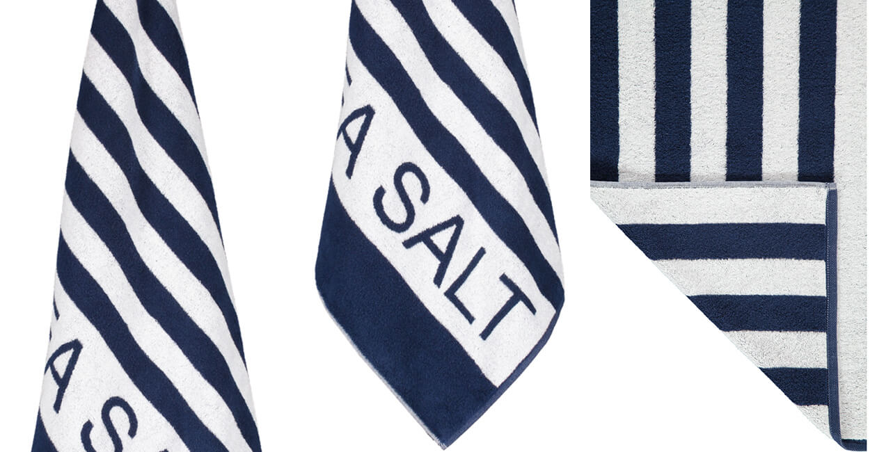 Cawö Saunatuch Sea Salt Sand Streifen 441 - 80x180cm - Farbe: navy-weiß - 16 Detailbild 2 Cawö Saunatuch Sea Salt Sand Streifen 441 - 80x180cm - Farbe: navy-weiß - 16 Detailbild 2
