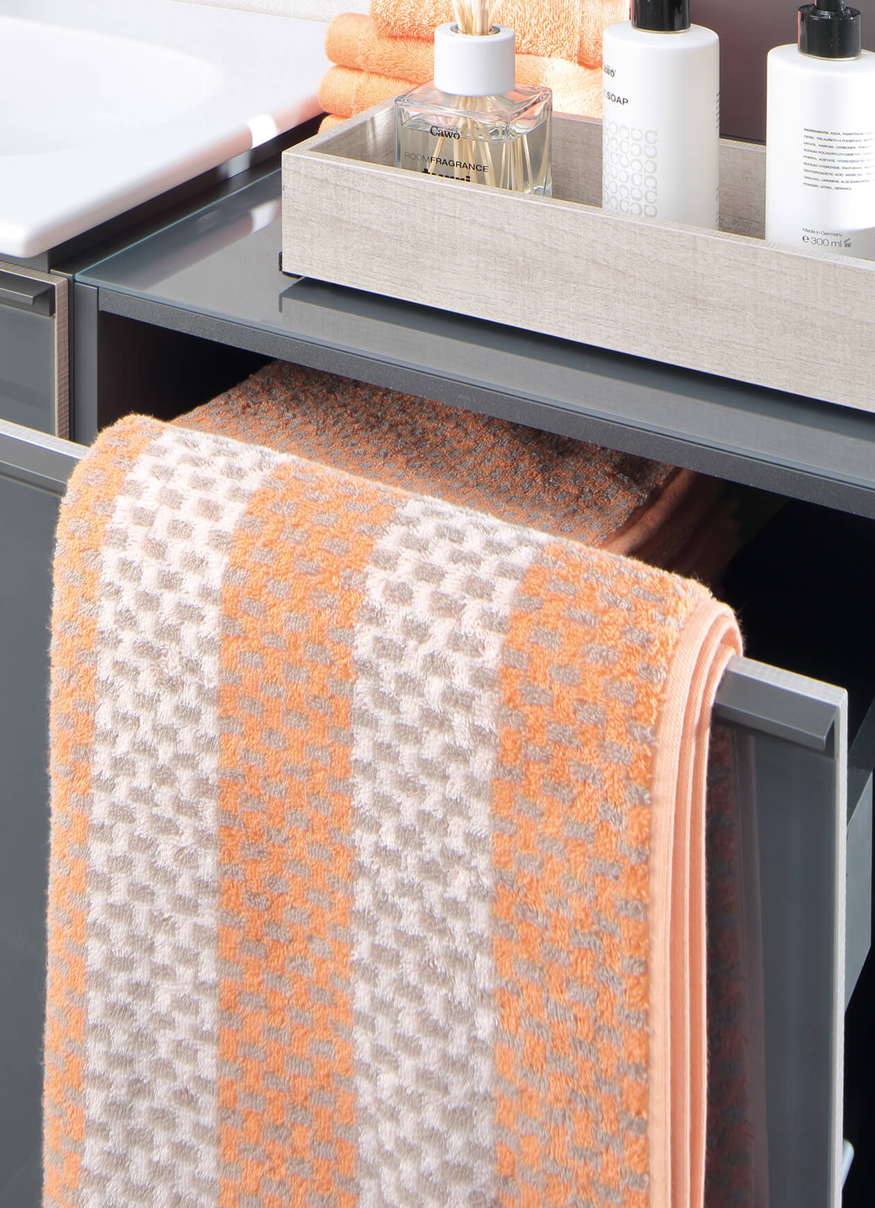 Cawö Reed Allover 956 - Farbe: anthrazit - 77 Seiflappen 30x30 cm Detailbild 1 Cawö Reed Allover 956 - Farbe: anthrazit - 77 Seiflappen 30x30 cm Detailbild 1
