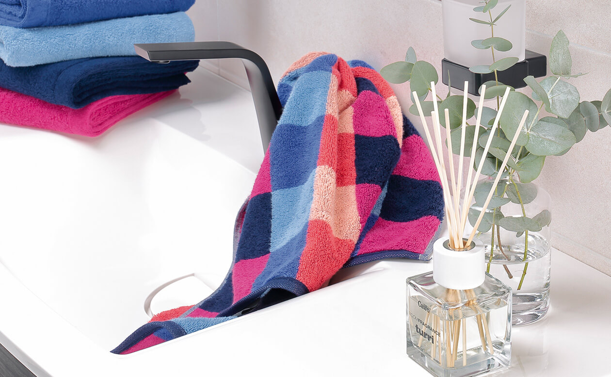 Cawö Lights Streifen 961 - Farbe: coral - 21 Handtuch 50x100 cm Detailbild 2 Cawö Lights Streifen 961 - Farbe: coral - 21 Handtuch 50x100 cm Detailbild 2