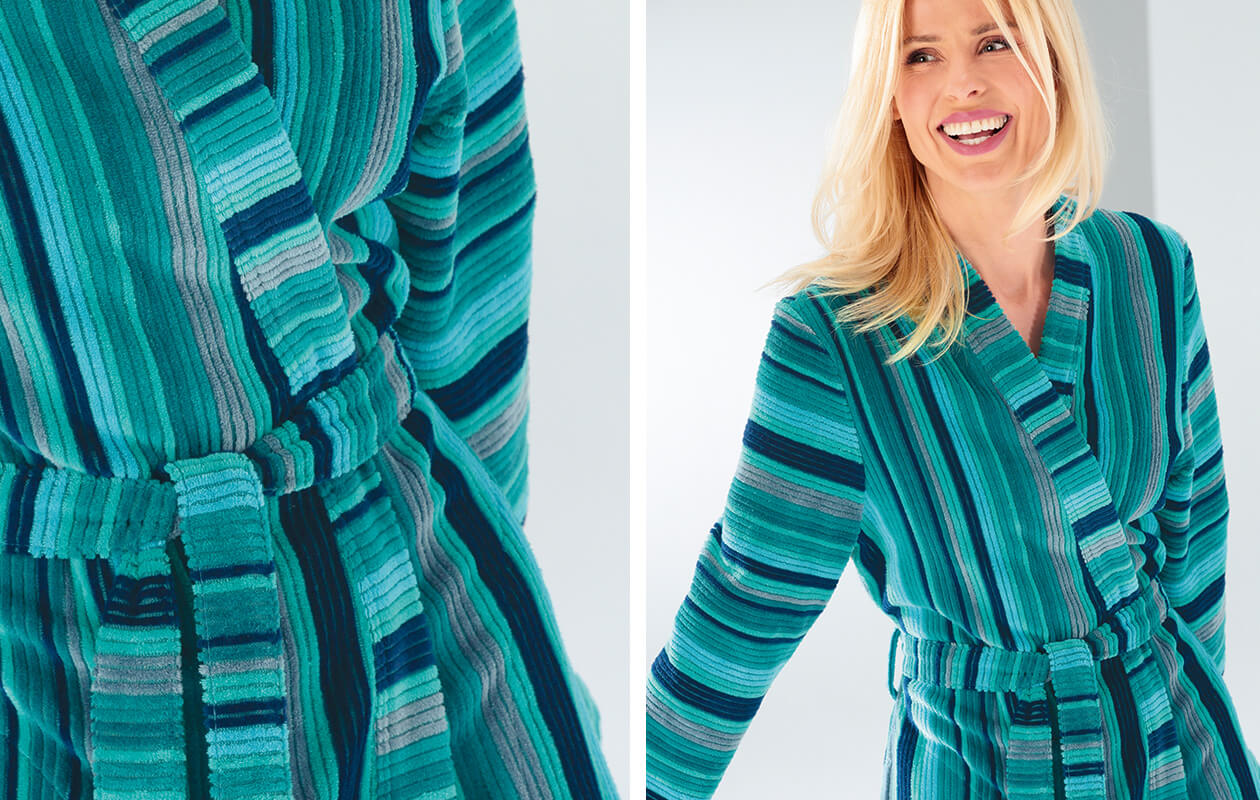Cawö Damen Bademantel Kimono 2215 - Farbe: beere - 88 XL Detailbild 3 Cawö Damen Bademantel Kimono 2215 - Farbe: beere - 88 XL Detailbild 3