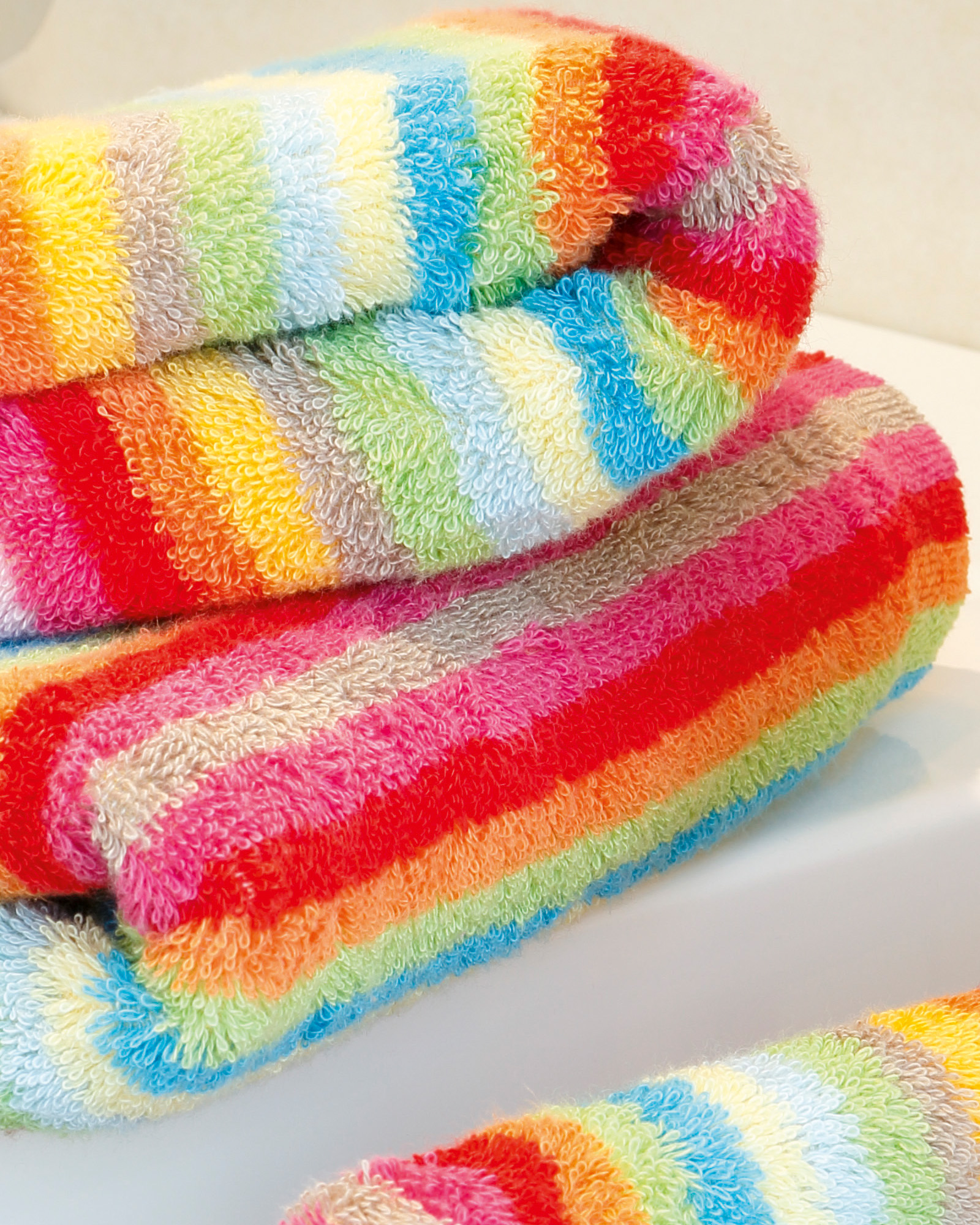 Cawö - Life Style Streifen 7008 - Farbe: 25 - multicolor Gästetuch 30x50 cm Detailbild 3 Cawö - Life Style Streifen 7008 - Farbe: 25 - multicolor Gästetuch 30x50 cm Detailbild 3