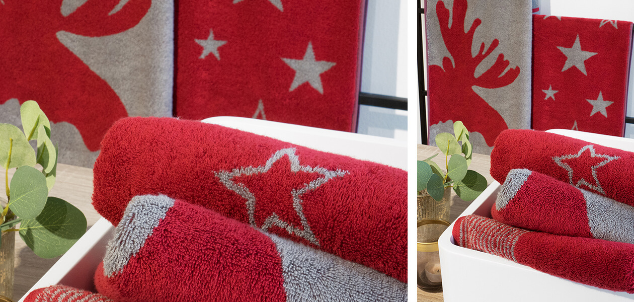 Cawö Christmas Edition Sterne 928 - Farbe: smaragd - 44 Handtuch 50x100 cm Detailbild 1 Cawö Christmas Edition Sterne 928 - Farbe: smaragd - 44 Handtuch 50x100 cm Detailbild 1