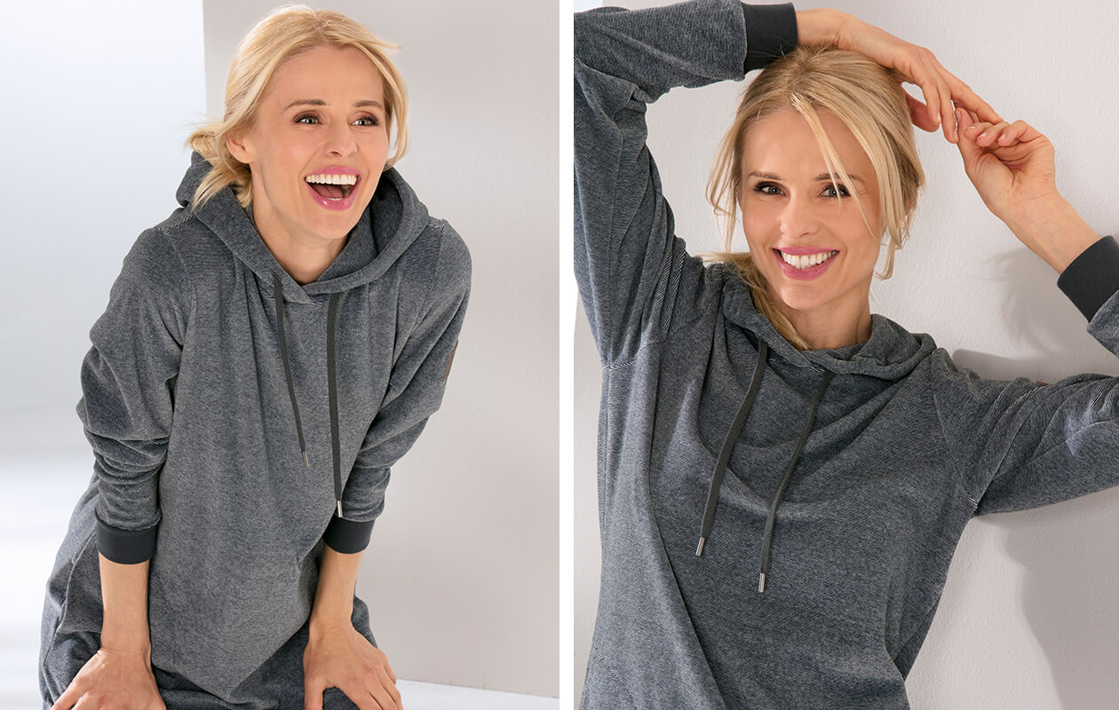 Cawö Home Hoodie 818 - Farbe: anthrazit - 77 XS Detailbild 1 Cawö Home Hoodie 818 - Farbe: anthrazit - 77 XS Detailbild 1