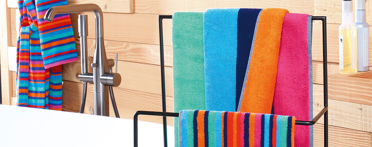Cawö - Art Streifen 146 - Farbe: multicolor - 12 Gästetuch 30x50 cm Detailbild 1 Cawö - Art Streifen 146 - Farbe: multicolor - 12 Gästetuch 30x50 cm Detailbild 1
