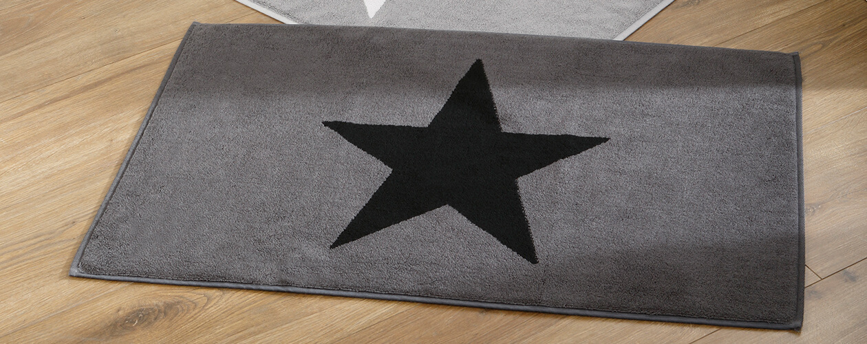 Cawö Badematte Stars 524 - Farbe: anthrazit - 90 Detailbild 1 Cawö Badematte Stars 524 - Farbe: anthrazit - 90 Detailbild 1