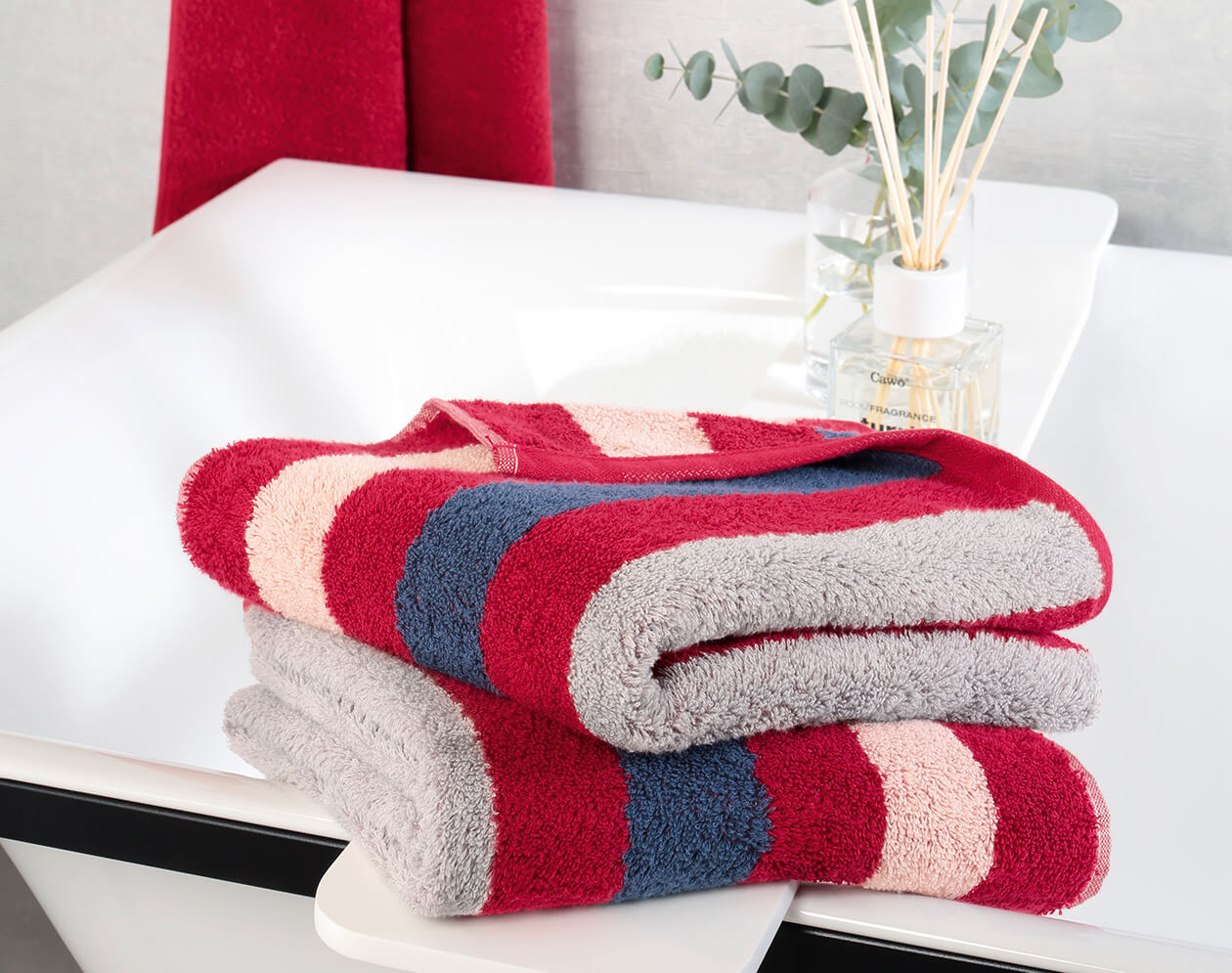Cawö Heritage Stripes 4011 - Farbe: field - 44 Duschtuch 80x150 cm Detailbild 3 Cawö Heritage Stripes 4011 - Farbe: field - 44 Duschtuch 80x150 cm Detailbild 3