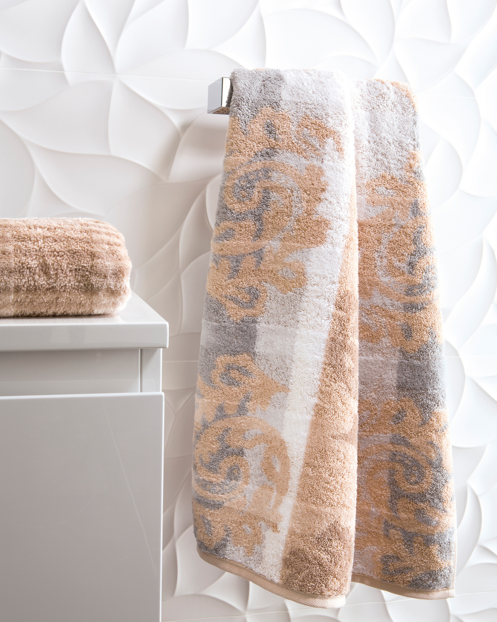 Cawö - Noblesse Cashmere Streifen 1056 - Farbe: sand - 33 Detailbild 1 Cawö - Noblesse Cashmere Streifen 1056 - Farbe: sand - 33 Detailbild 1