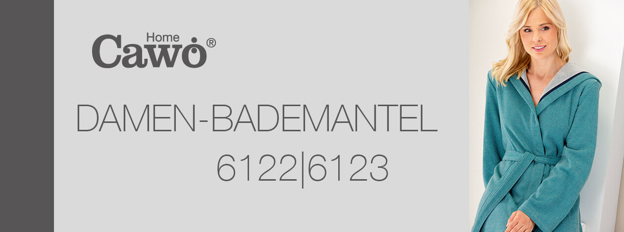 Cawö Damen Bademantel Kimono 6122 - Farbe: türkis - 41 Detailbild 2 Cawö Damen Bademantel Kimono 6122 - Farbe: türkis - 41 Detailbild 2
