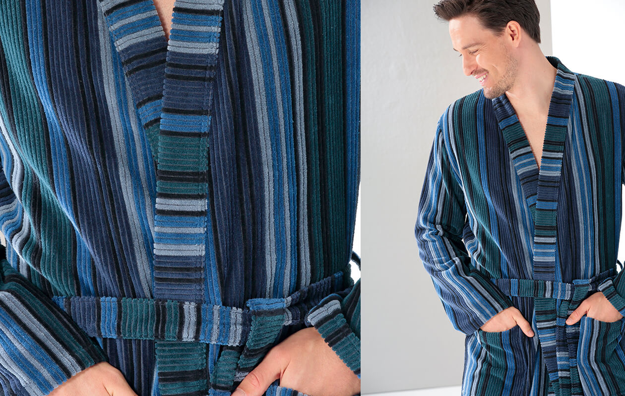 Cawö Herren Bademantel Kimono 2509 - Farbe: kupfer - 17 XL Detailbild 3 Cawö Herren Bademantel Kimono 2509 - Farbe: kupfer - 17 XL Detailbild 3